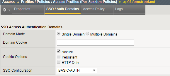 F5 Big IP AAD BASIC NTLM